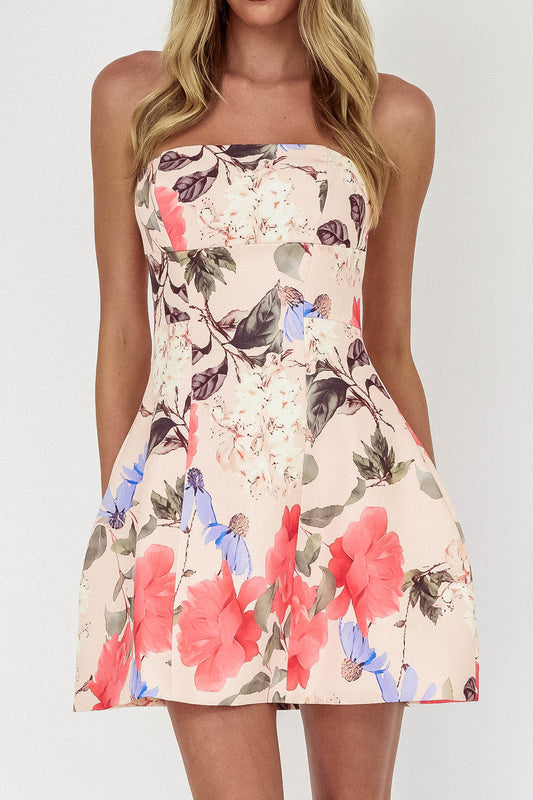 Serena Mini Dress - Floral - SHOPJAUS - JAUS