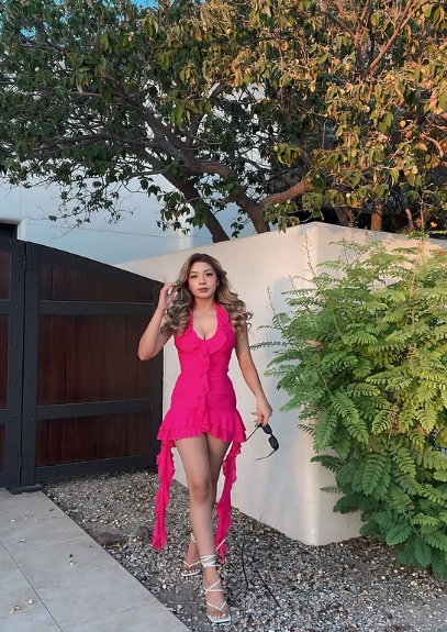 Sexy Hot Pink Halter Neck Chiffon 17th Birthday Homecoming Dress