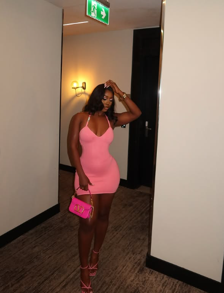Sexy Pink Halter Neck Slim Fit Hip 21st Birthday Homecoming Dress