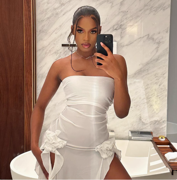 Sexy Tube Top One Shoulder Irregular Slit Wood Ear Edge Birthday Dress Homecoming Dress