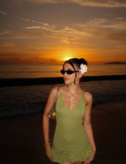 Sexy V-neck Halter Green Mini Birthday Dress Homecoming Dress