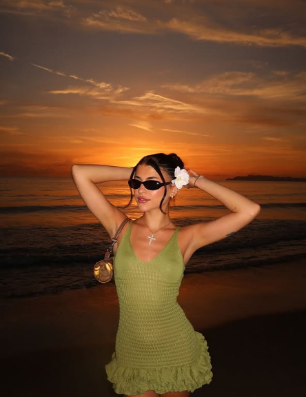 Sexy V-neck Halter Green Mini Birthday Dress Homecoming Dress