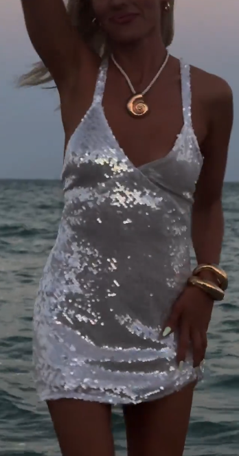 Sexy V neck Sheath Short Open Back Prom Dresses, Silver Homecoming Dresses