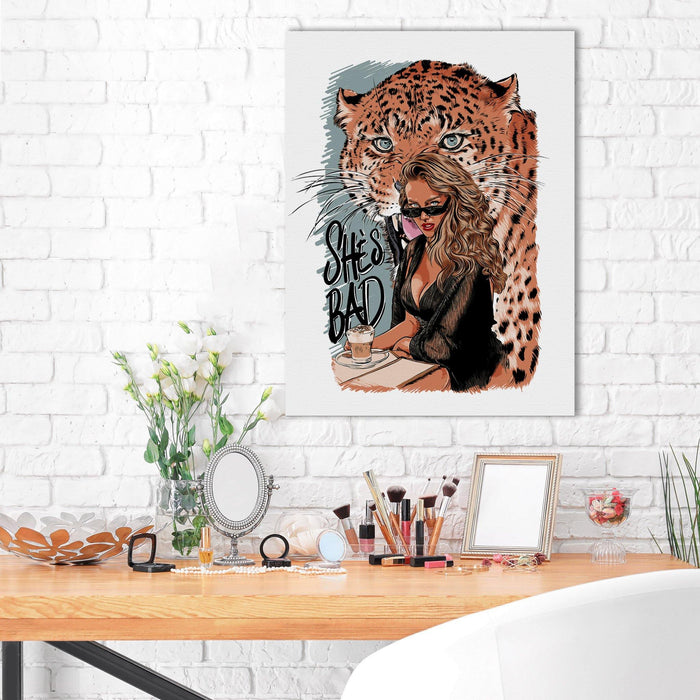 She's Bad - Fashion Wall Art - SharpWallArts