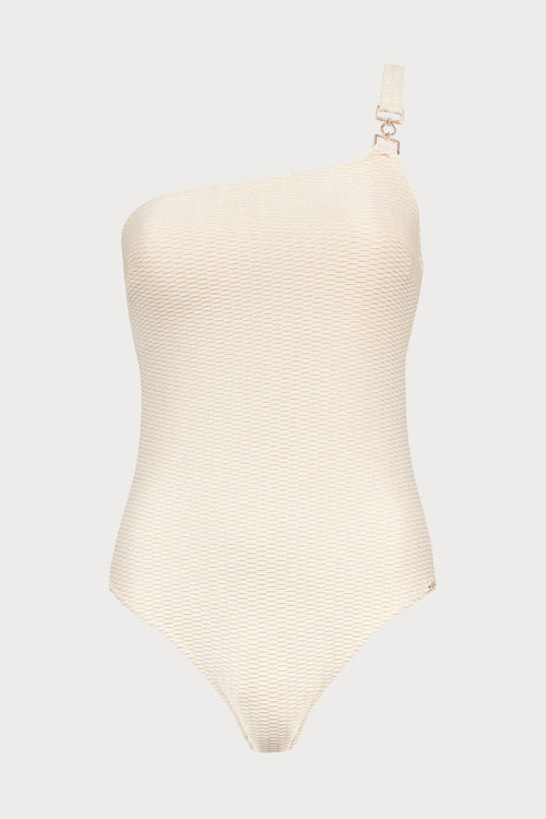 Shimmering Waters One Shoulder Swimsuit