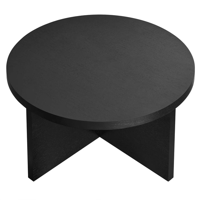 SILAS ROUND WOOD COFFEE TABLE | LIVING ROOM
