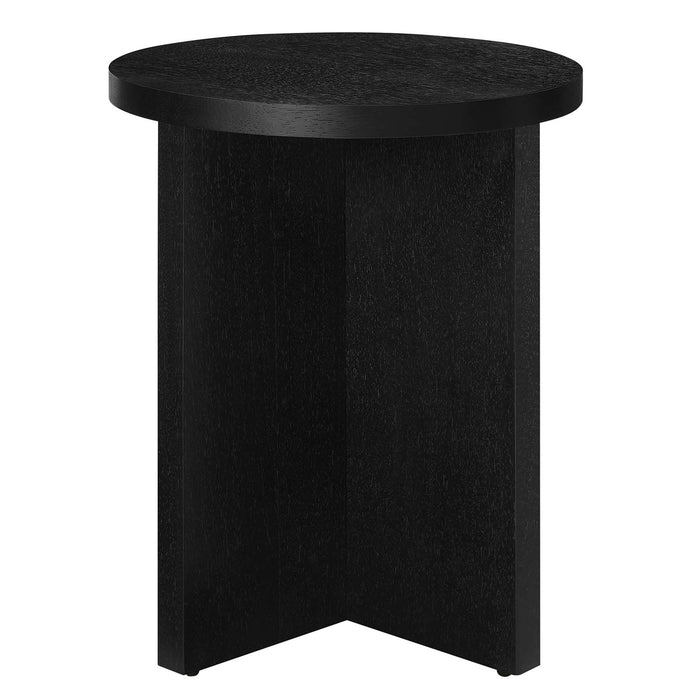 SILAS ROUND WOOD SIDE TABLE | LIVING ROOM
