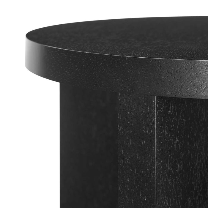 SILAS ROUND WOOD SIDE TABLE | LIVING ROOM