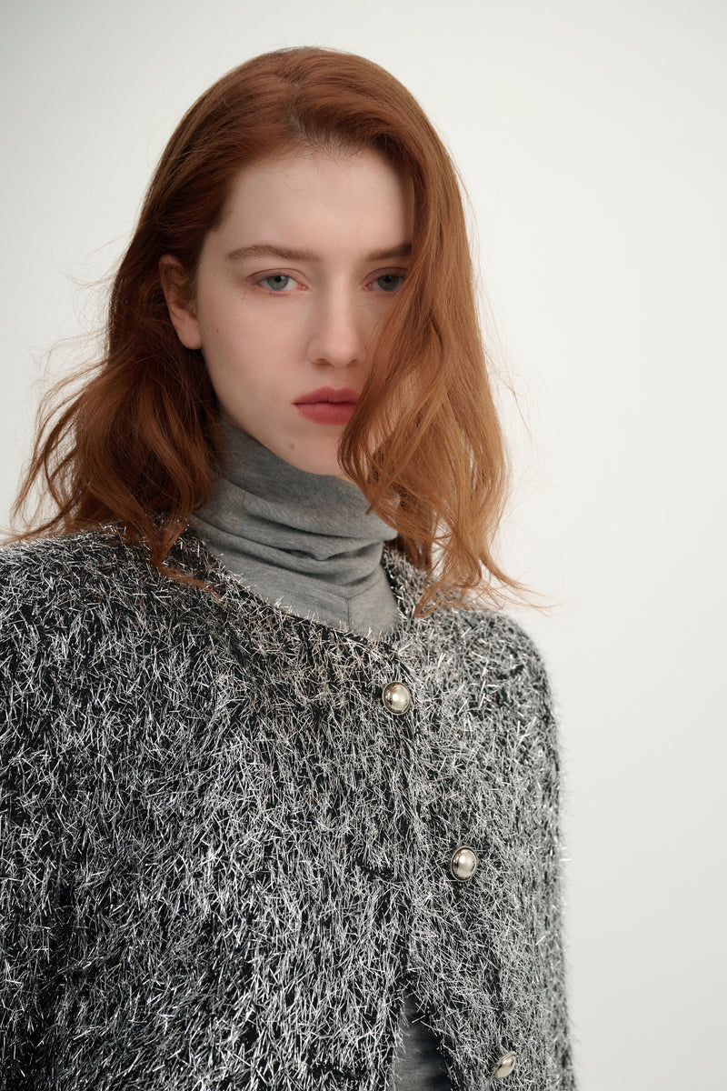 Silver tinsel jacket