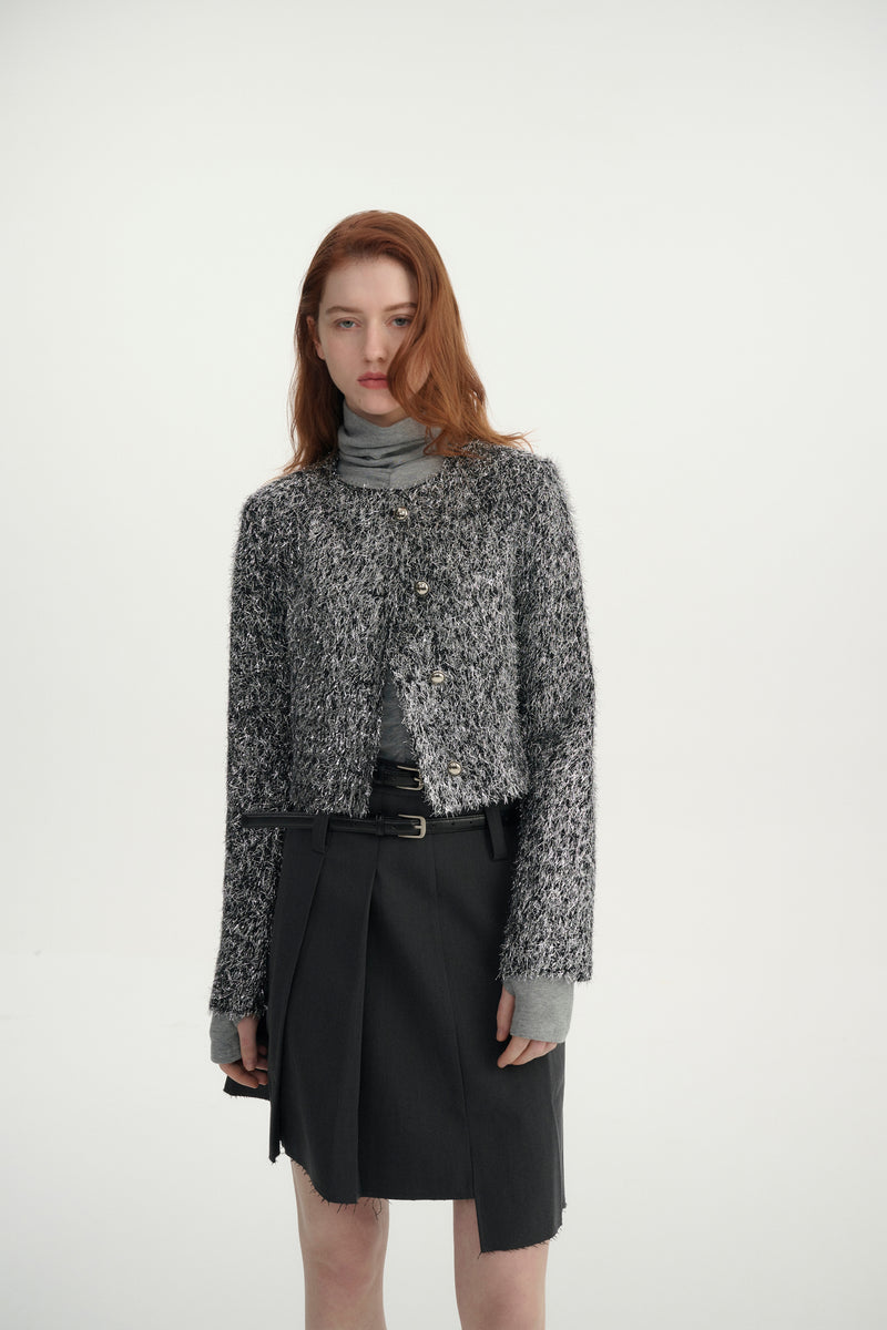 Silver tinsel jacket