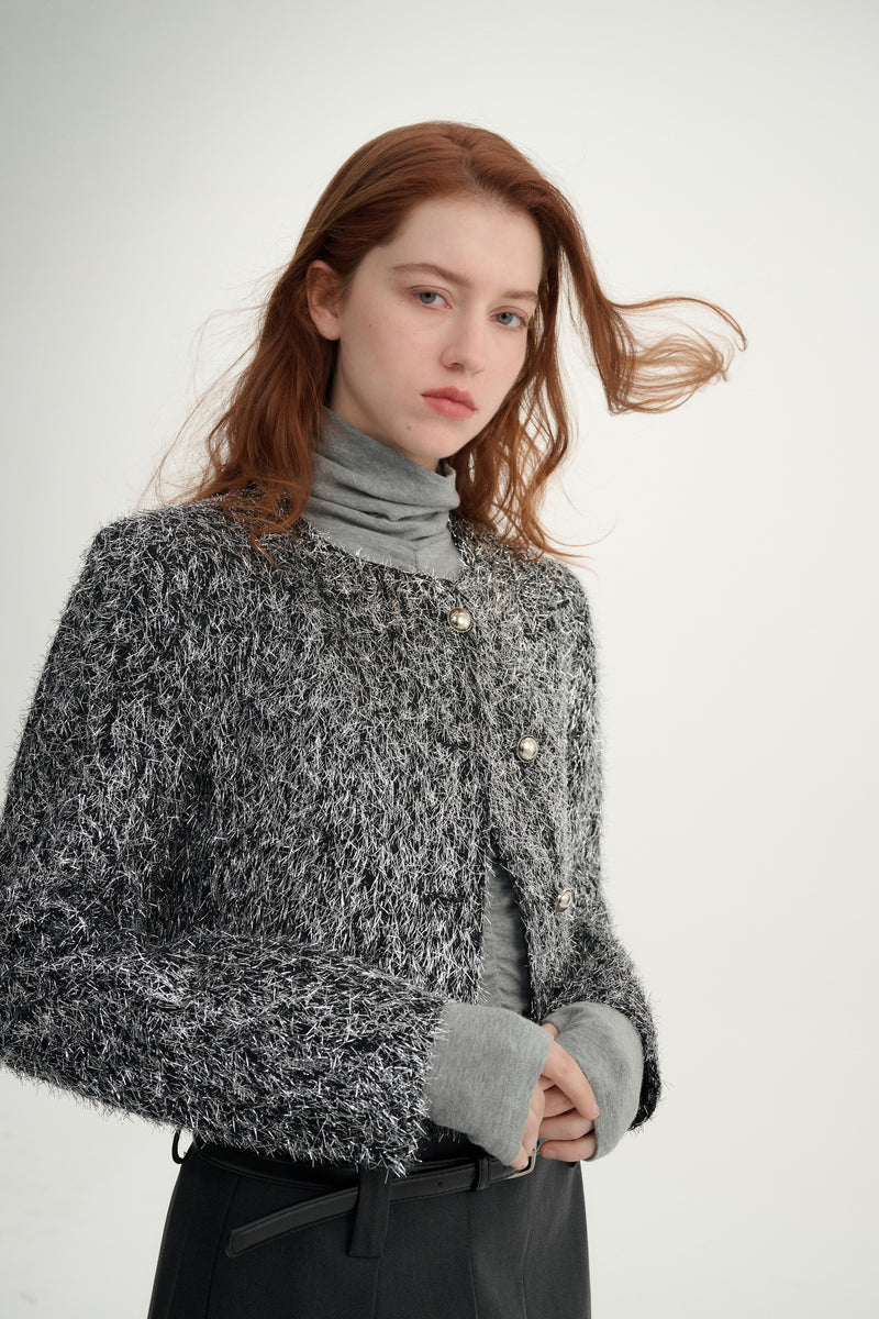 Silver tinsel jacket