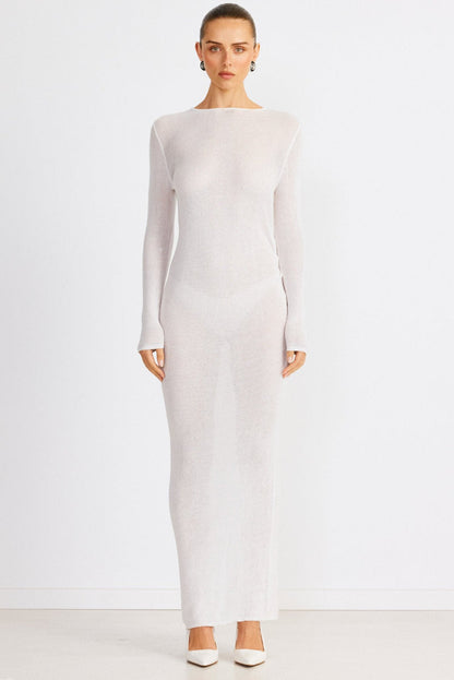 Sloane Maxi Dress - White - SHOPJAUS - JAUS