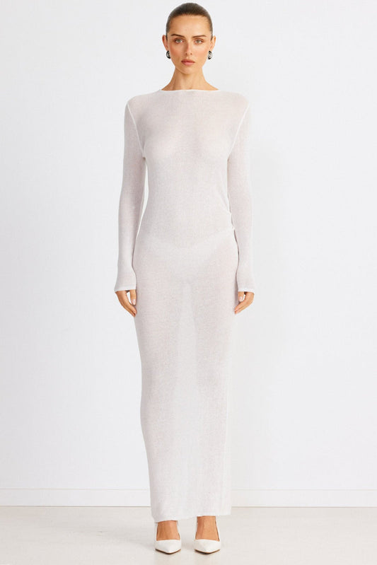 Sloane Maxi Dress - White - SHOPJAUS - JAUS