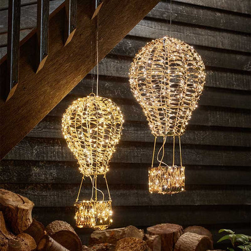 Smart Garden 50cm GoldTwist Hot Air Balloon - Warm White LED