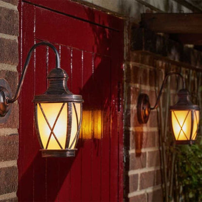 Smart Garden Carriage Flaming Solar Lantern