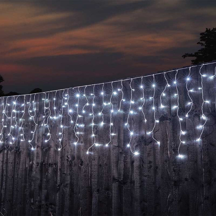 Smart Garden Plug In Christmas Icicle Lights (Mains Powered) – Cool White LED