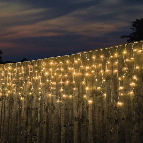 Smart Garden Plug In Christmas Icicle Lights (Mains Powered) – Warm White LED
