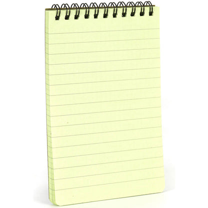 lined pages of snugpak waterproof notebook olive