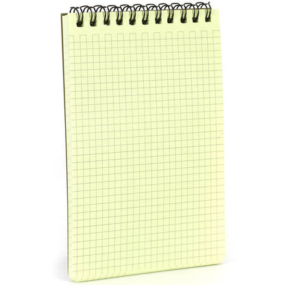 grid pages of snugpak waterproof notebook olive