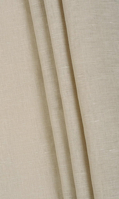 Linen Blend Sheer Made-to-Measure Curtains (Beige)