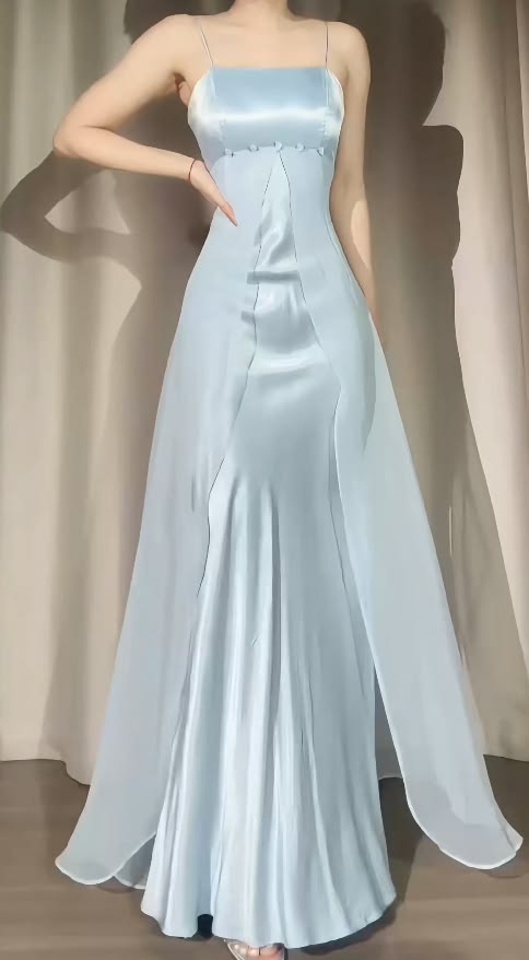 Spaghetti Straps Light Pink Sheath Long Party Dresses,AST2319