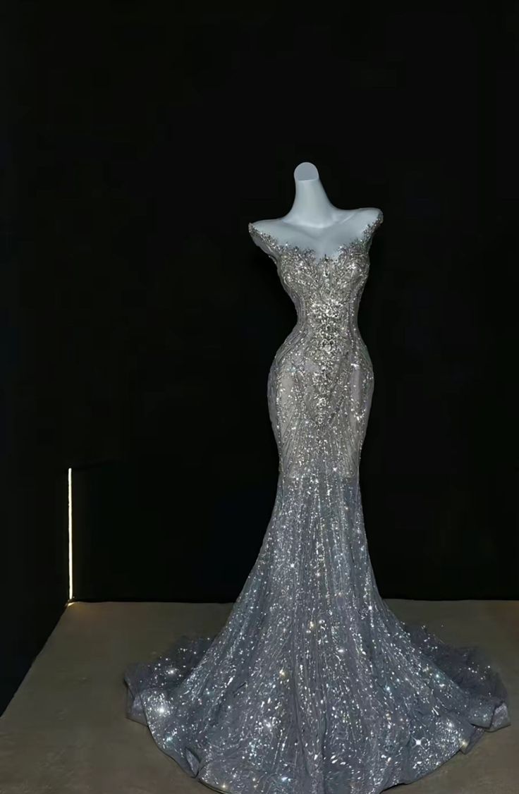 Sparkly Mermaid Off The Shoulder Tulle Sequin Long Prom Dress,Evening Dress