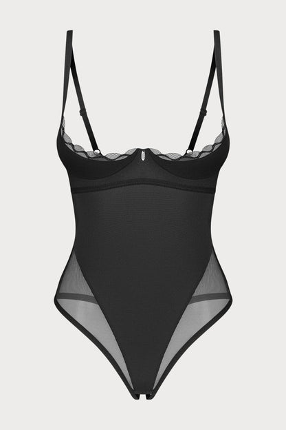 Obsessive Stelisa Cupless & Crotchless Bodysuit - Naughty Knickers