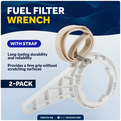 Strap Wrench for Fuel Filter Replacement, 2-Pack - FO4772-M2 - Five Oceans