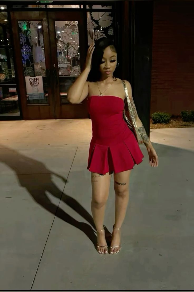 Strapless Red Homecoming Dress A Line Short Birthday Dress