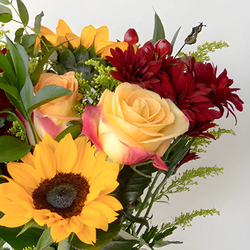 Sunflower Fall wedding bouquet
