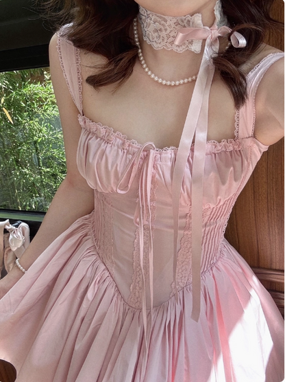 Sweet Fishbone Suspender Princess Birthday Tutu Homecoming Dress