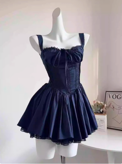 Sweet Fishbone Suspender Princess Birthday Tutu Homecoming Dress