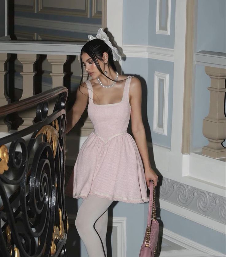 Sweet Pink Square Neck A-Line Birthday Short Skirt Homecoming Dress