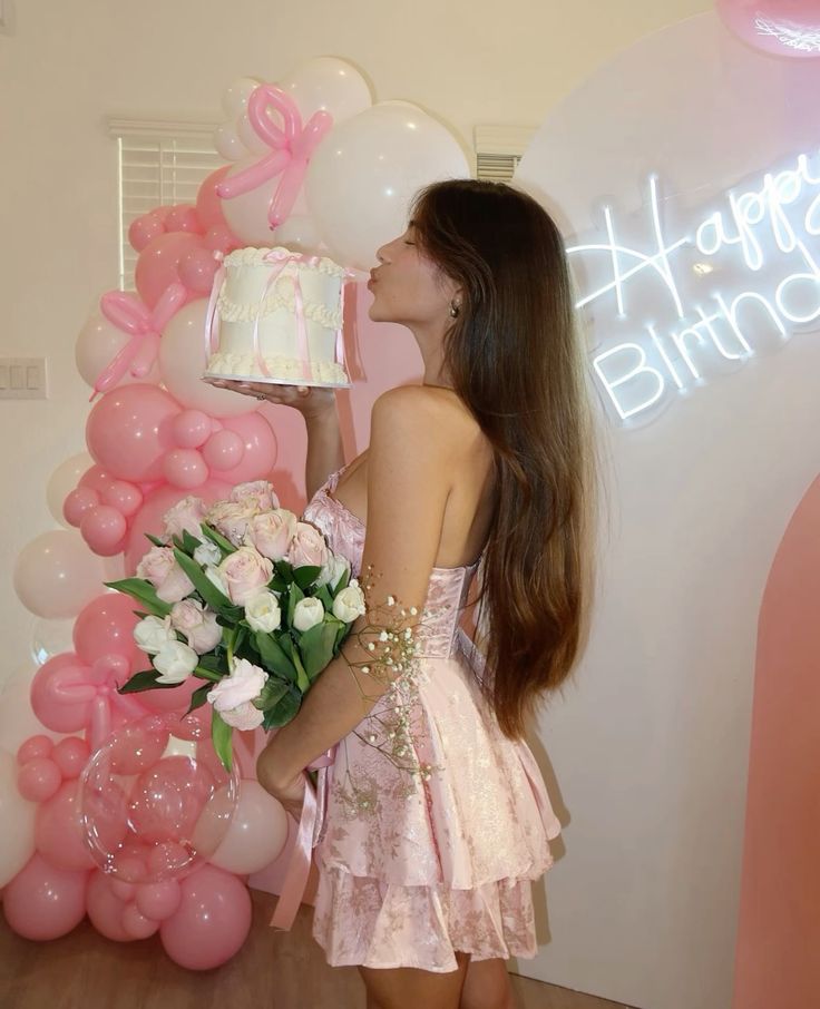 Sweet Satin Tube Top Herringbone Pink Dark Pattern A-line 17th Birthday Homecoming Dress