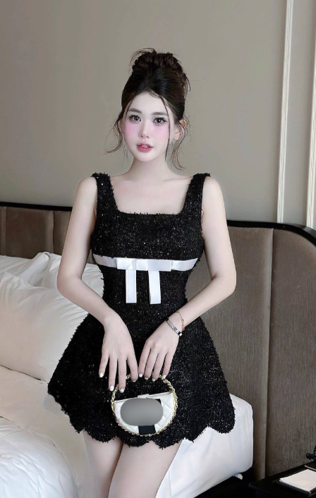 Sweet Square Neck A-Line Short Prom Dresses Black Birthday Dresses Sequin Homecoming Dresses