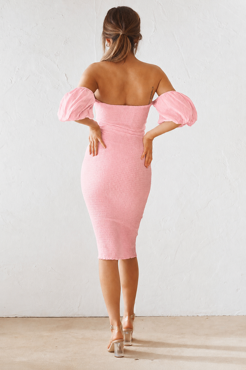 Sweetie Midi Dress - Pink