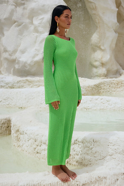 Tasha Midi Dress - Apple - SHOPJAUS - JAUS