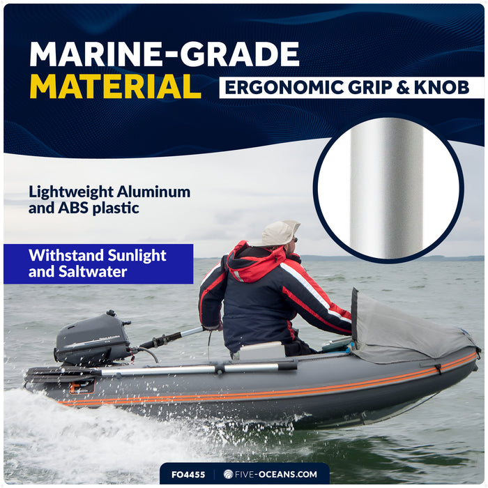 Tiller Extension Handle with Twist-Lock, Extends 25" - 40" - FO4455 - Five Oceans