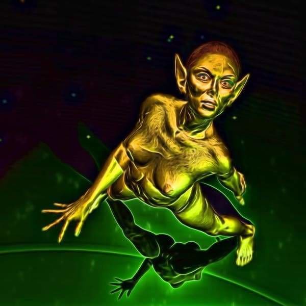 Fantasy Diamond Painting Kit - Terrifying Elf-Square 20x20cm- - Paint With Diamonds