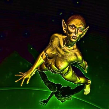 Fantasy Diamond Painting Kit - Terrifying Elf-Square 20x20cm- - Paint With Diamonds