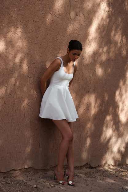 Tiana Dress - White - SHOPJAUS - JAUS