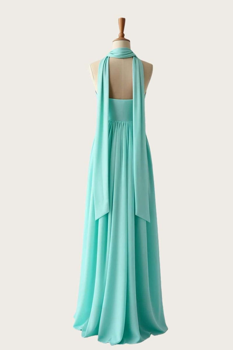Tiffany BLUE Corset Rutched Slit Long Prom Dress