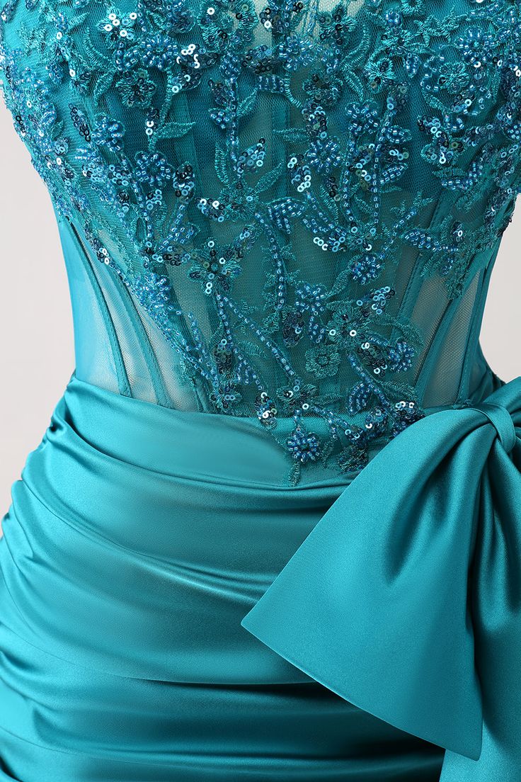 Tight Strapless Pleated Short Homecoming Dress with Bow