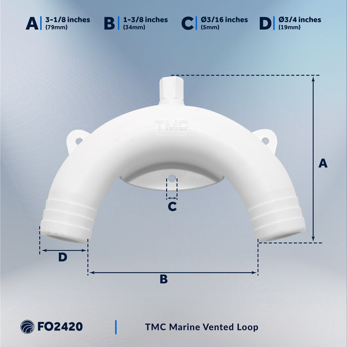TMC 3/4" Hose Vented Loop - FO2420 - Five Oceans