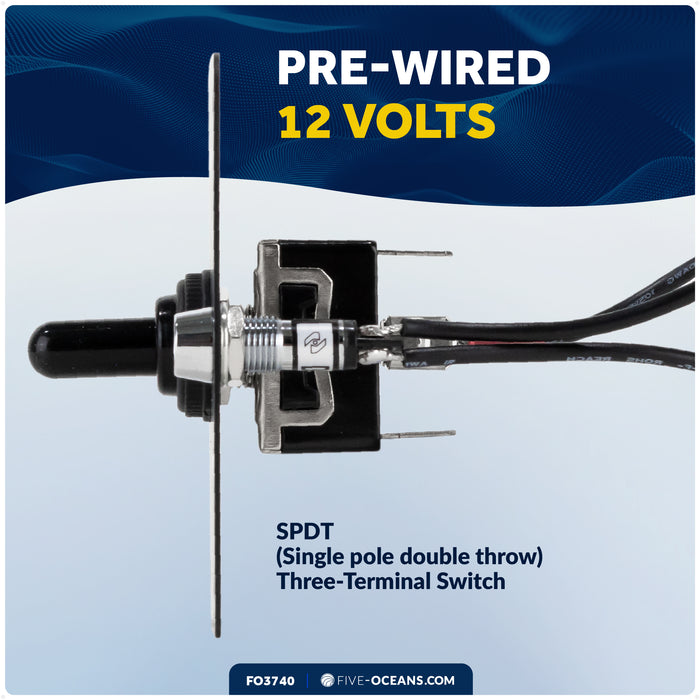 Up/Down Windlass Toggle Switch, 12V - FO3740 - Five Oceans