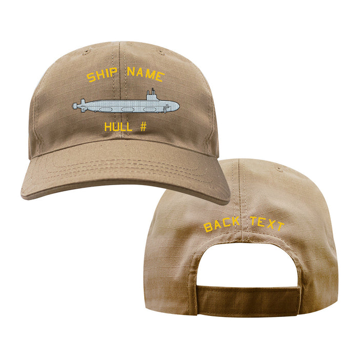 U.S. Navy Custom Ship Cap - Coyote - Virginia Class Attack Submarine Hats and Caps