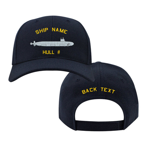 U.S. Navy Custom Ship Cap - Virginia Class Attack Submarine Hats and Caps
