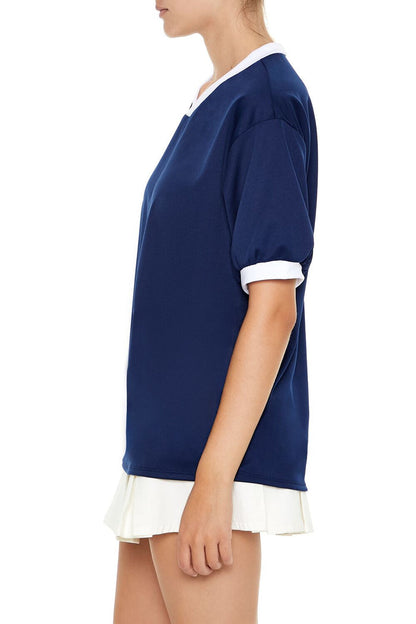 V-Neck Ringer Jersey