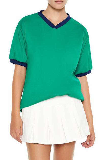 V-Neck Ringer Jersey
