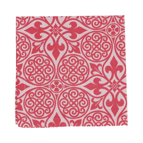 Vietri - Cloth Napkins - Damask Red - Set of 4 - Findlay Rowe Designs